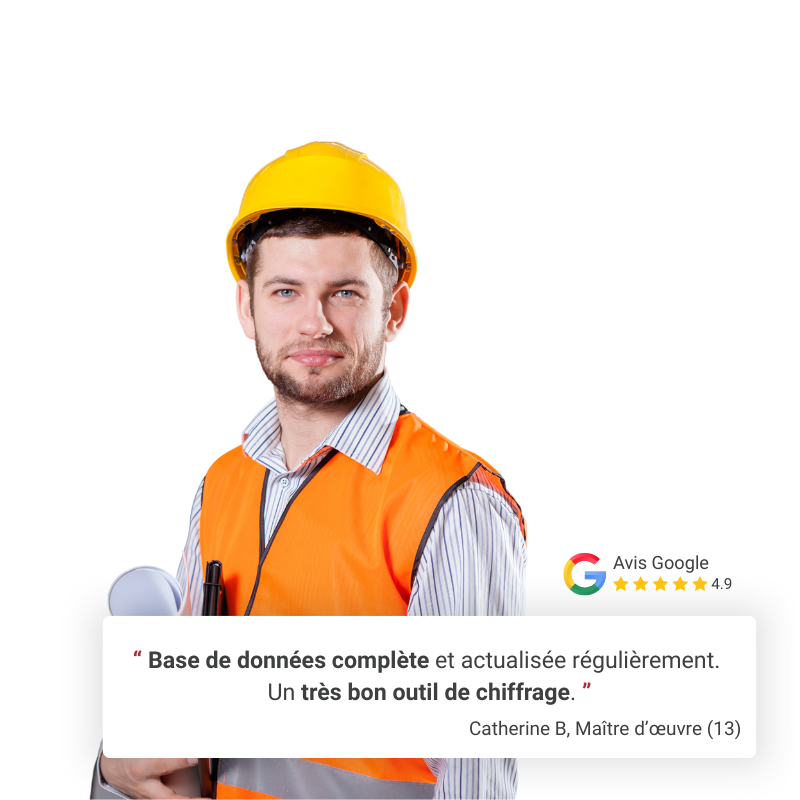 Logiciel de chiffrage des travaux 1 Artisan illustrant l'utilisation du logiciel BatiChiffrage pour les estimatifs travaux