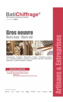 Exemple de recueil BatiChiffrage offert avec l’abonnement Recueil de prix gros œuvre pour étudiants
